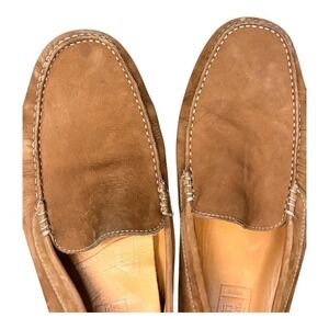Mercanti Fiorentini Mens Tan Suede Driving Moccasins Shoes Size 11.5 M
